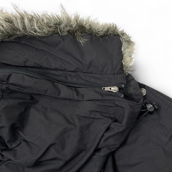 The North Face Goose Down Hyvent Men's Large Parka Jacket Hooded Removable Fur - Picture 7 of 11